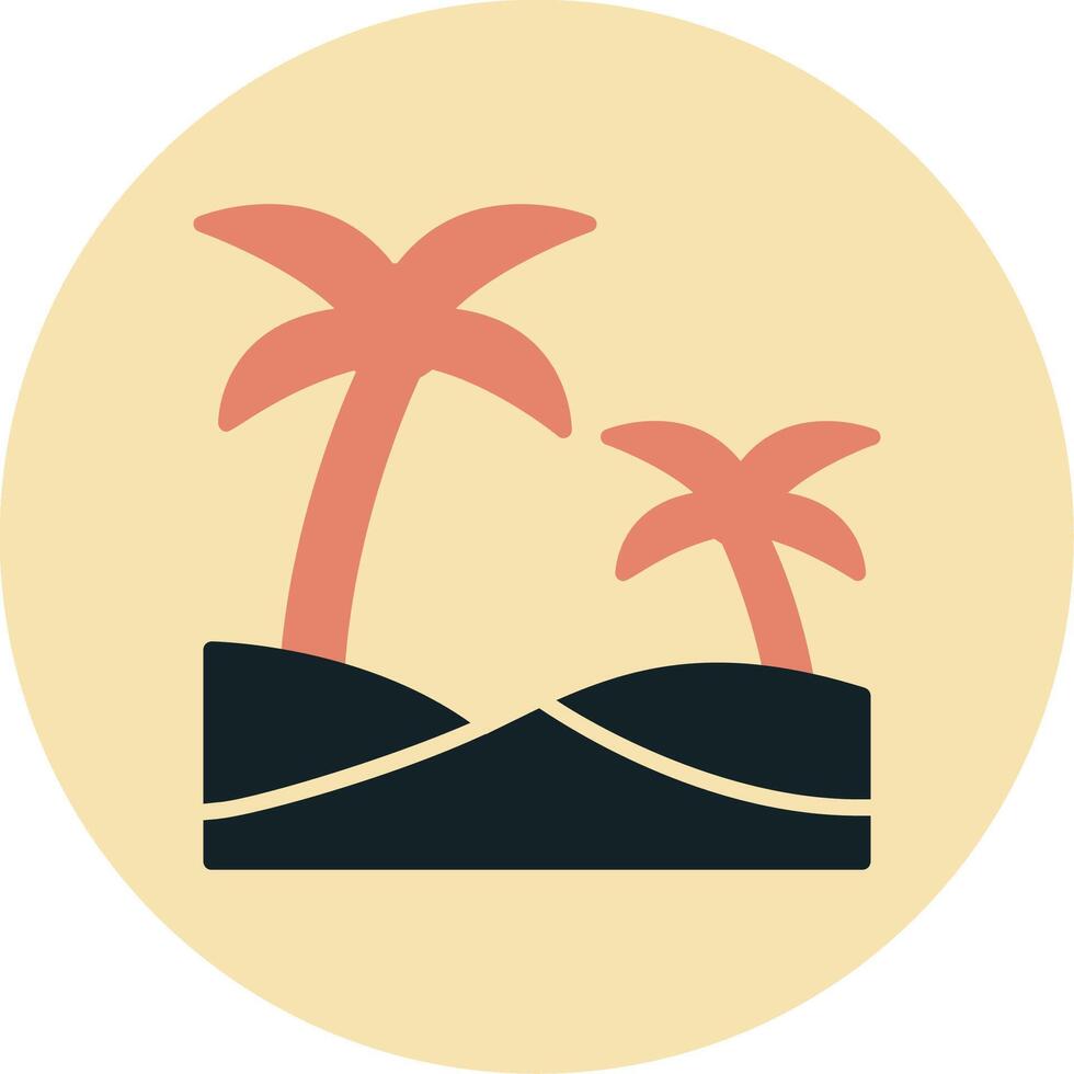 Oasis Vector Icon