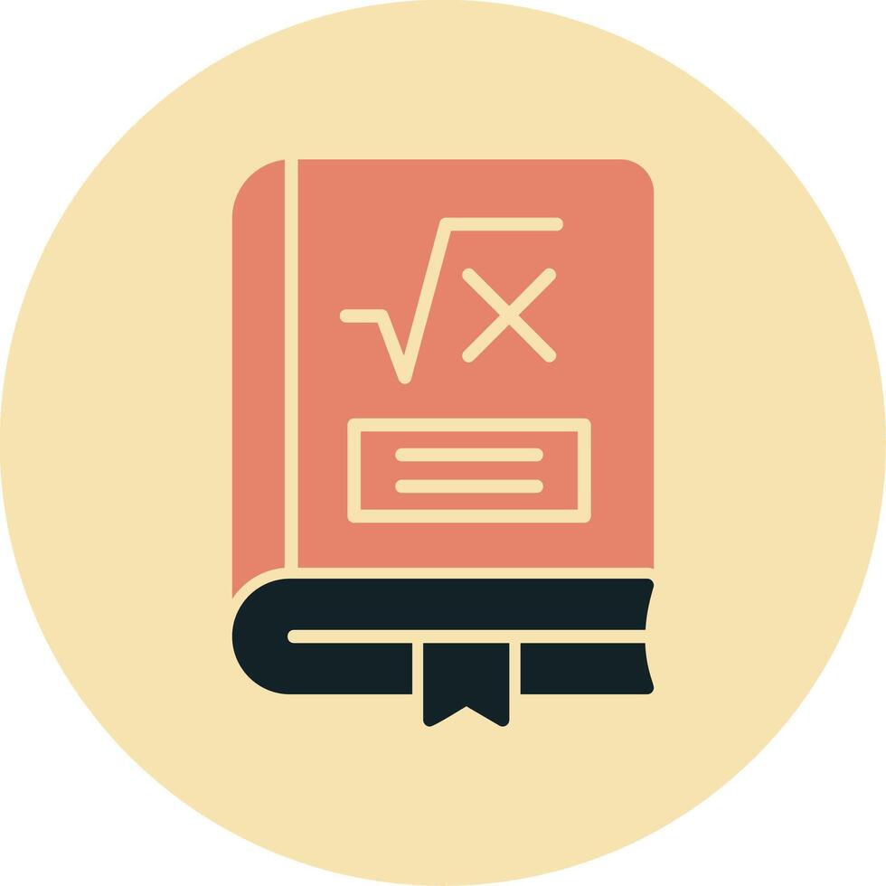 Maths Book Vector Icon