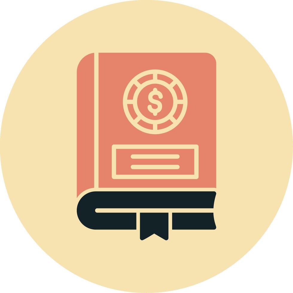 Financial Book Vector Icon