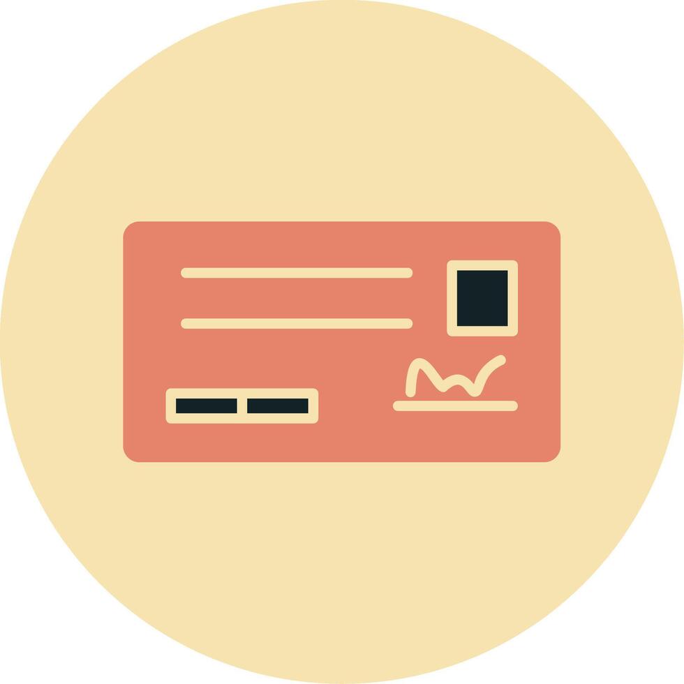 Cheque Vector Icon