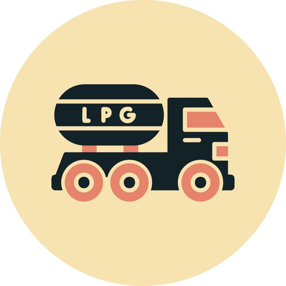 Gas Truck Vector Icon