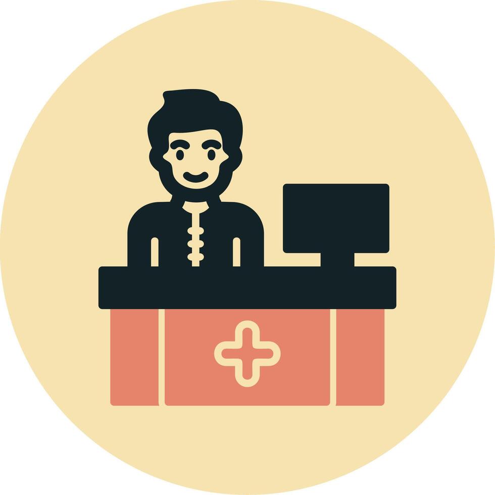 Receptionist Vector Icon 39429285 Vector Art at Vecteezy