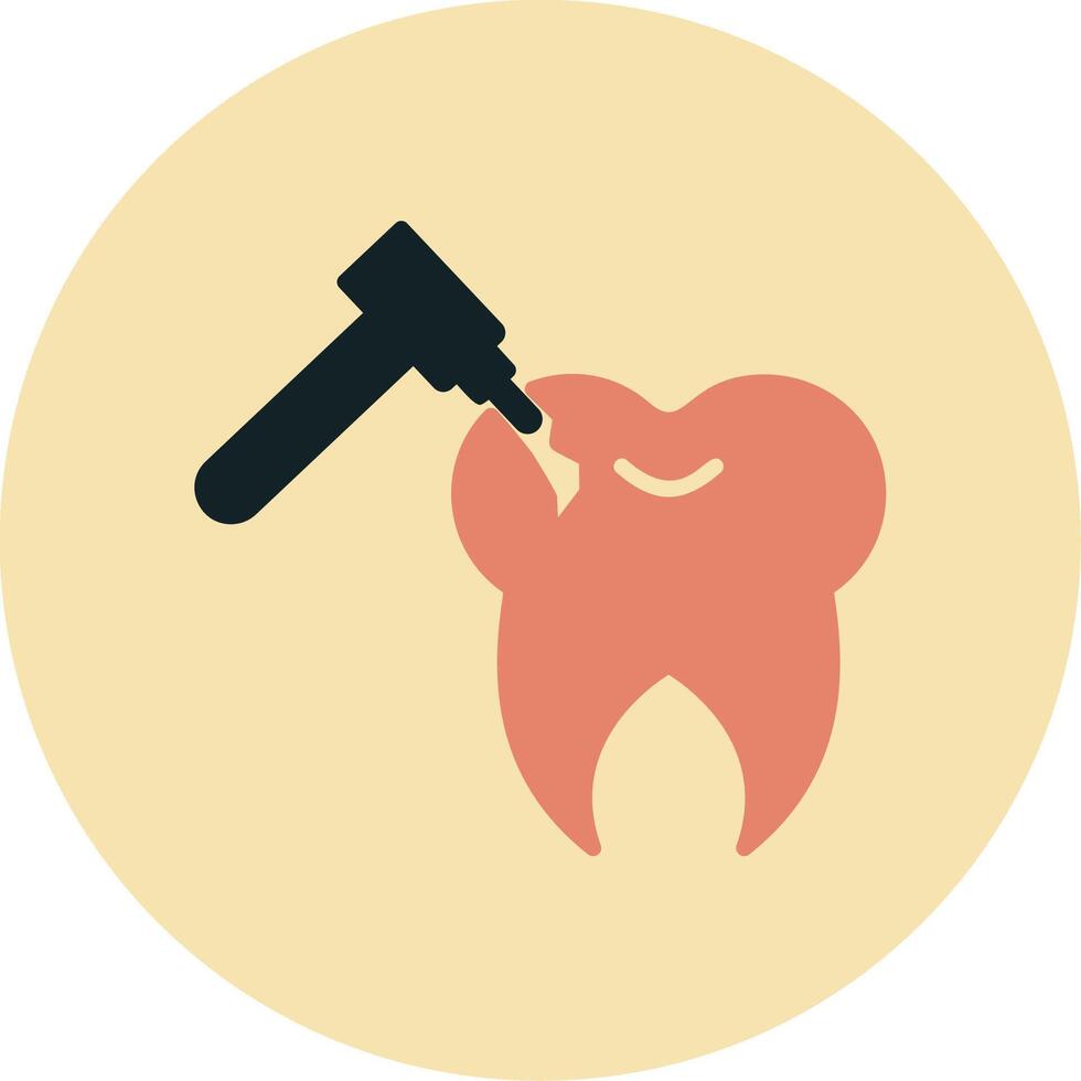 Tooth Drilling Vector Icon