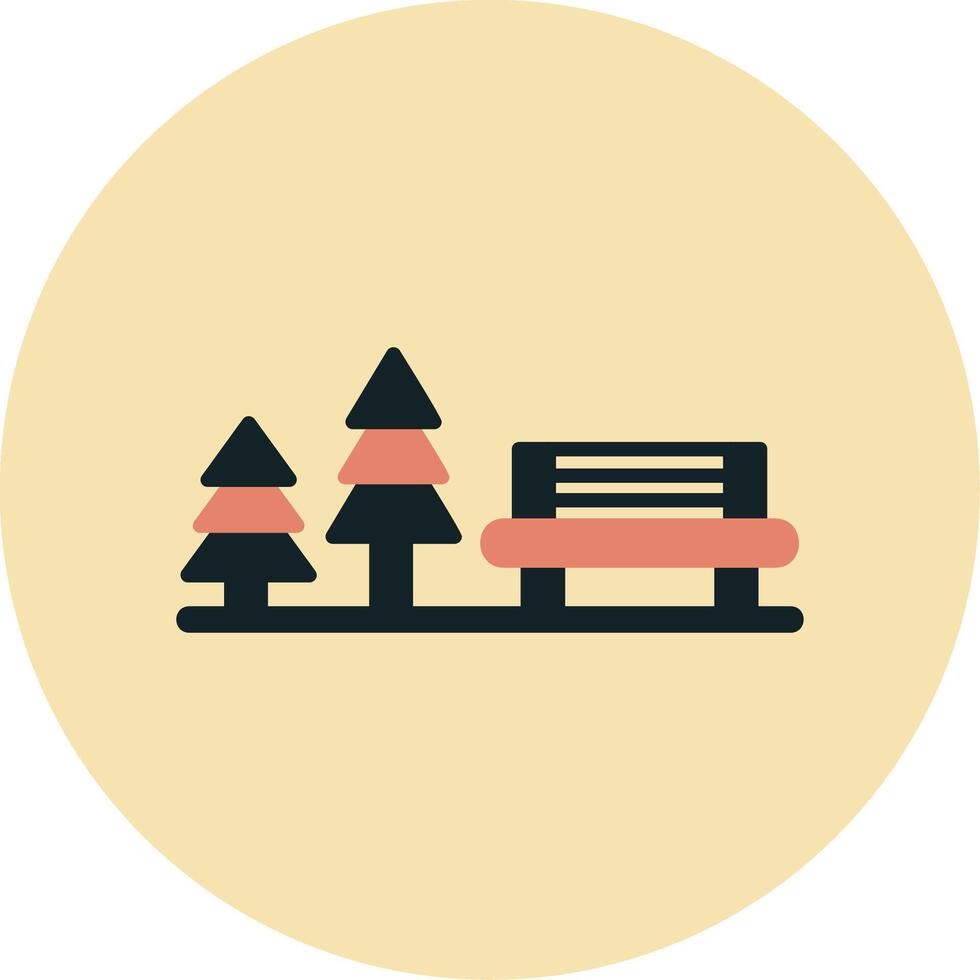 Rest Area Vector Icon