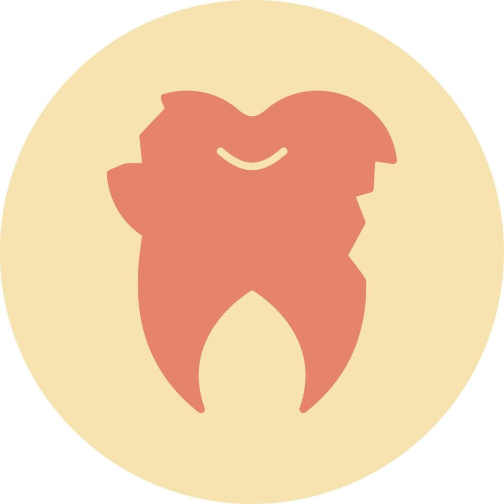 Broken Tooth Vector Icon