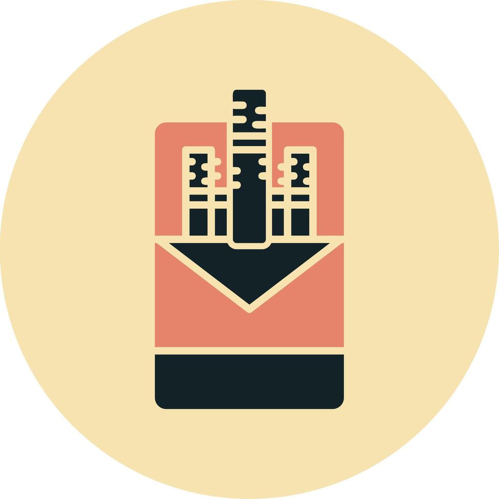 Cigarette pack Vector Icon