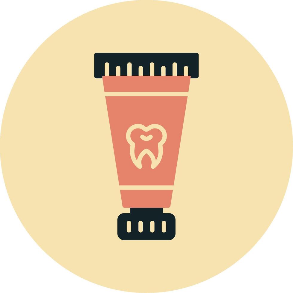 icono de vector de pasta de dientes