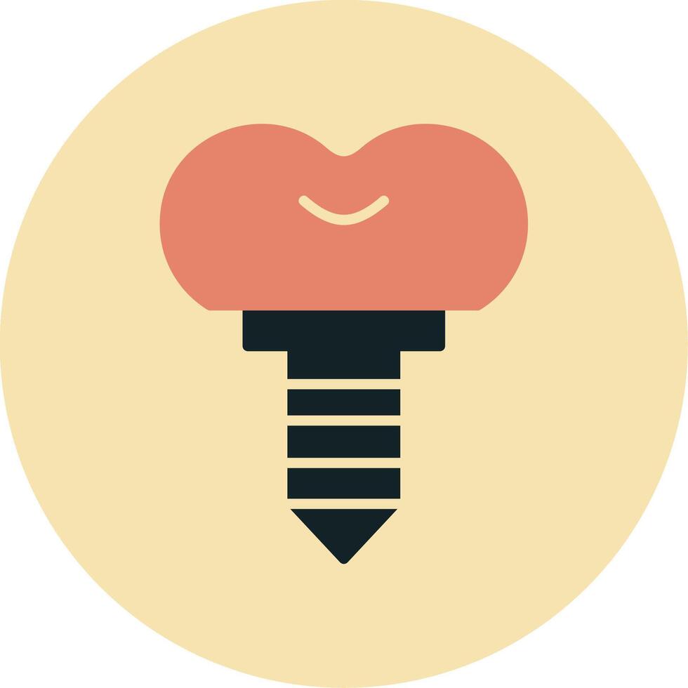 Dental Implant Vector Icon