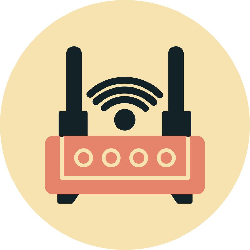 icono de vector de enrutador wifi