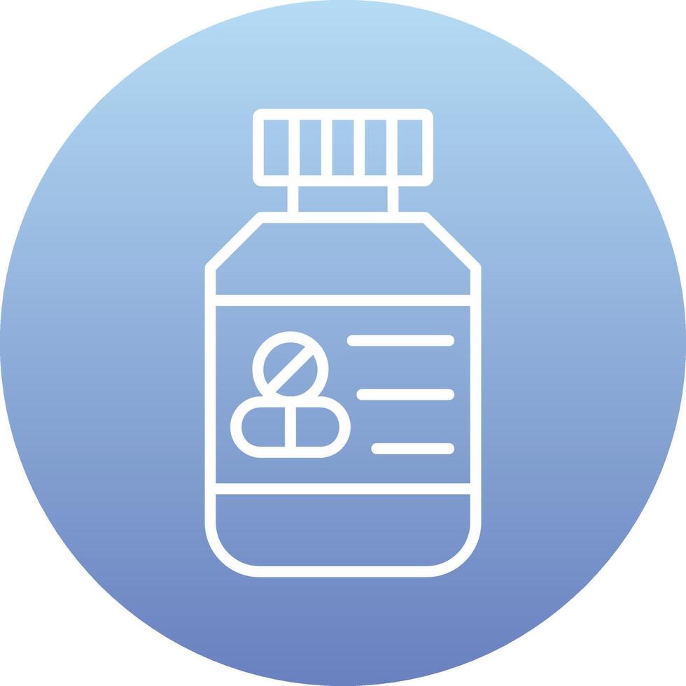 Pills Bottle Vector Icon