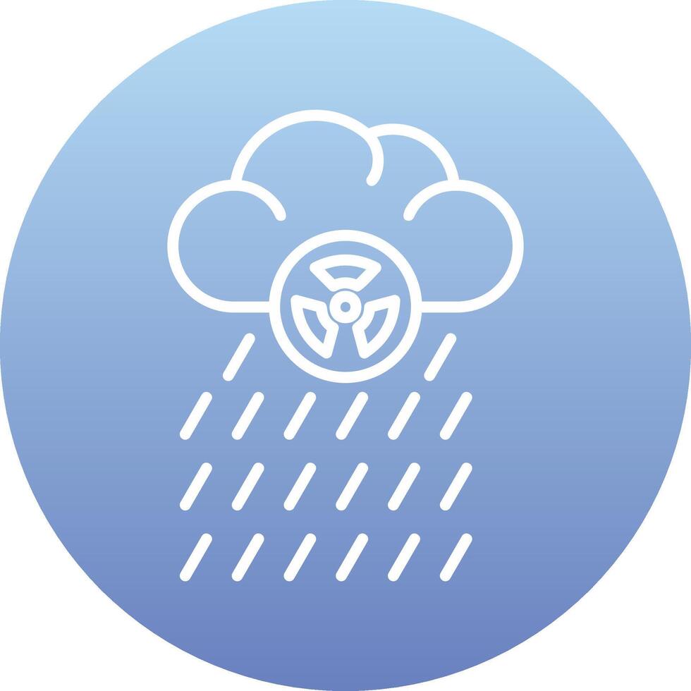 icono de vector de lluvia ácida