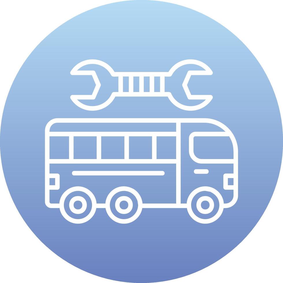 Repairing Bus Vector Icon