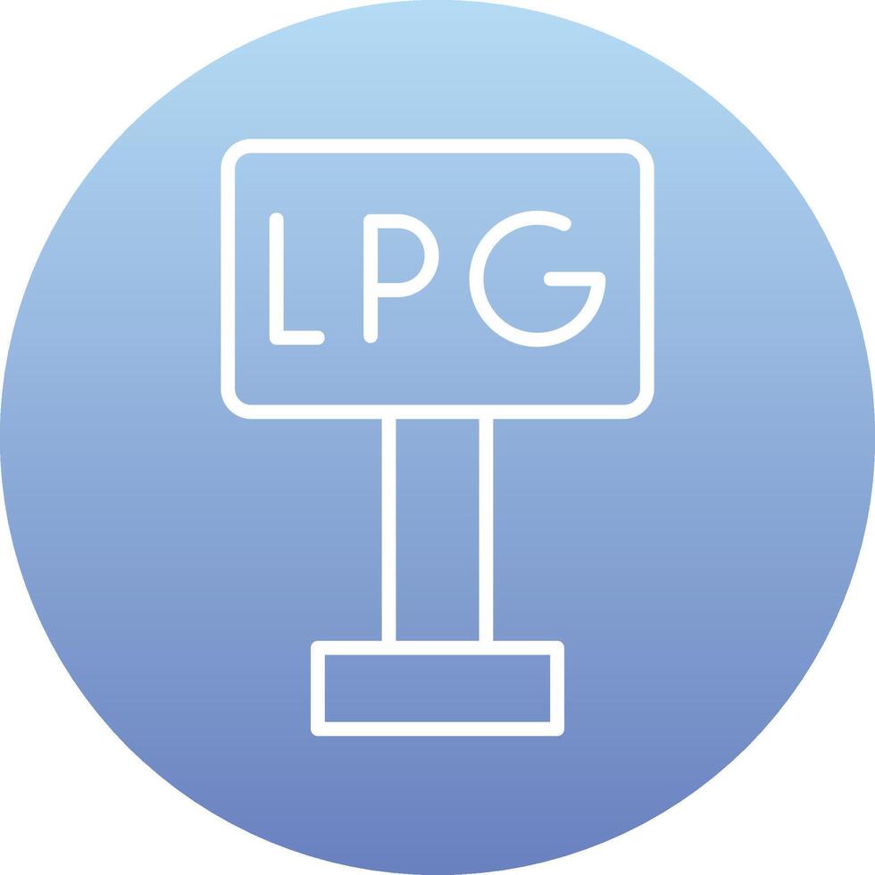 Liquefied Petroleum Gas Vector Icon