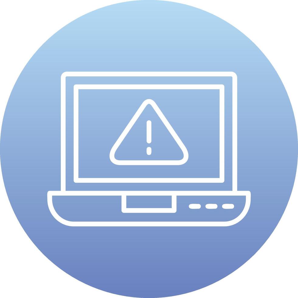 laptop Virus Vector Icon