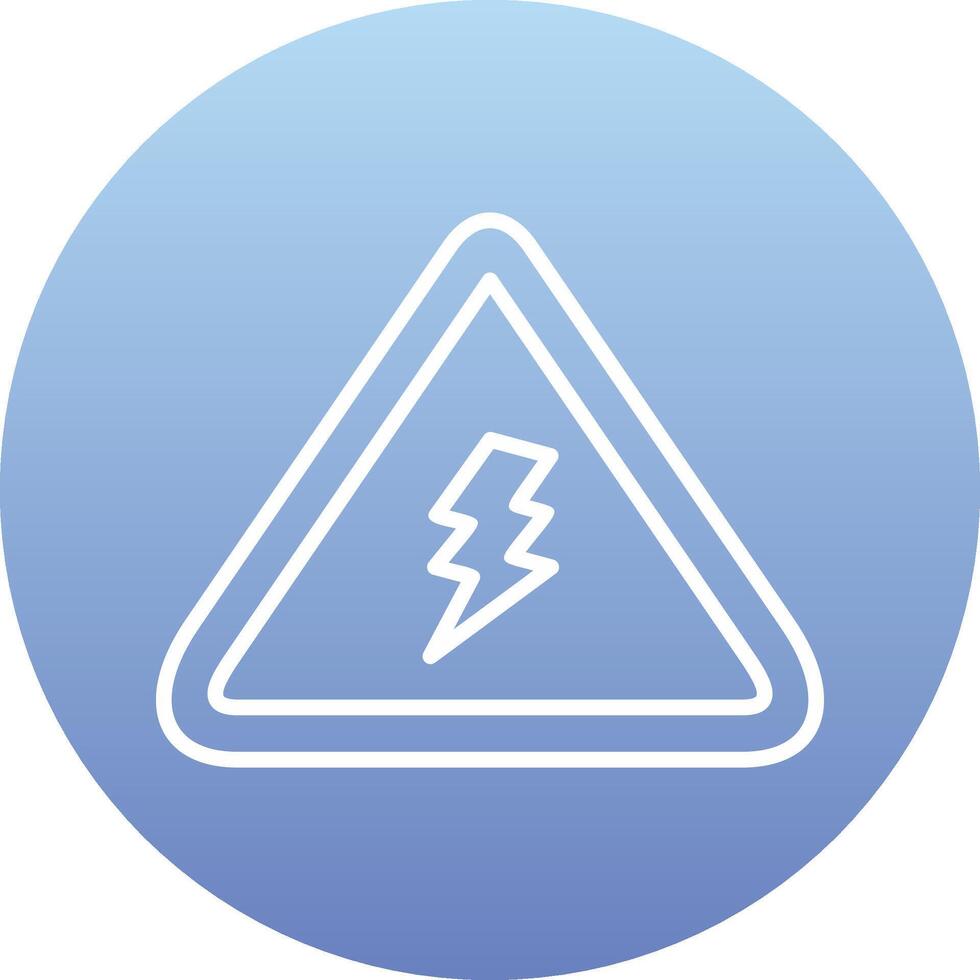 Electrical Danger Sign Vector Icon
