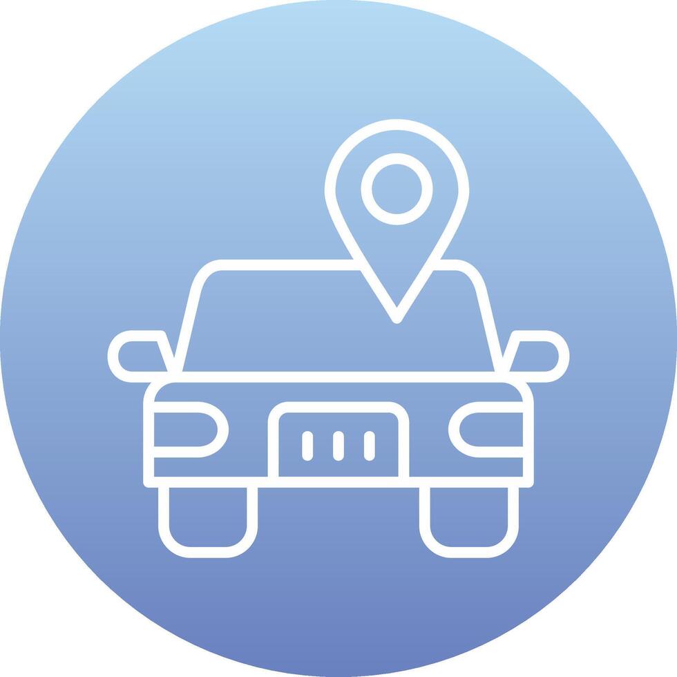 Car Location Vector Icon