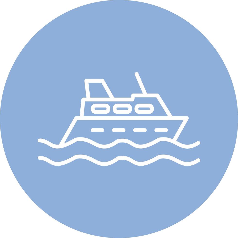 icono de vector de crucero