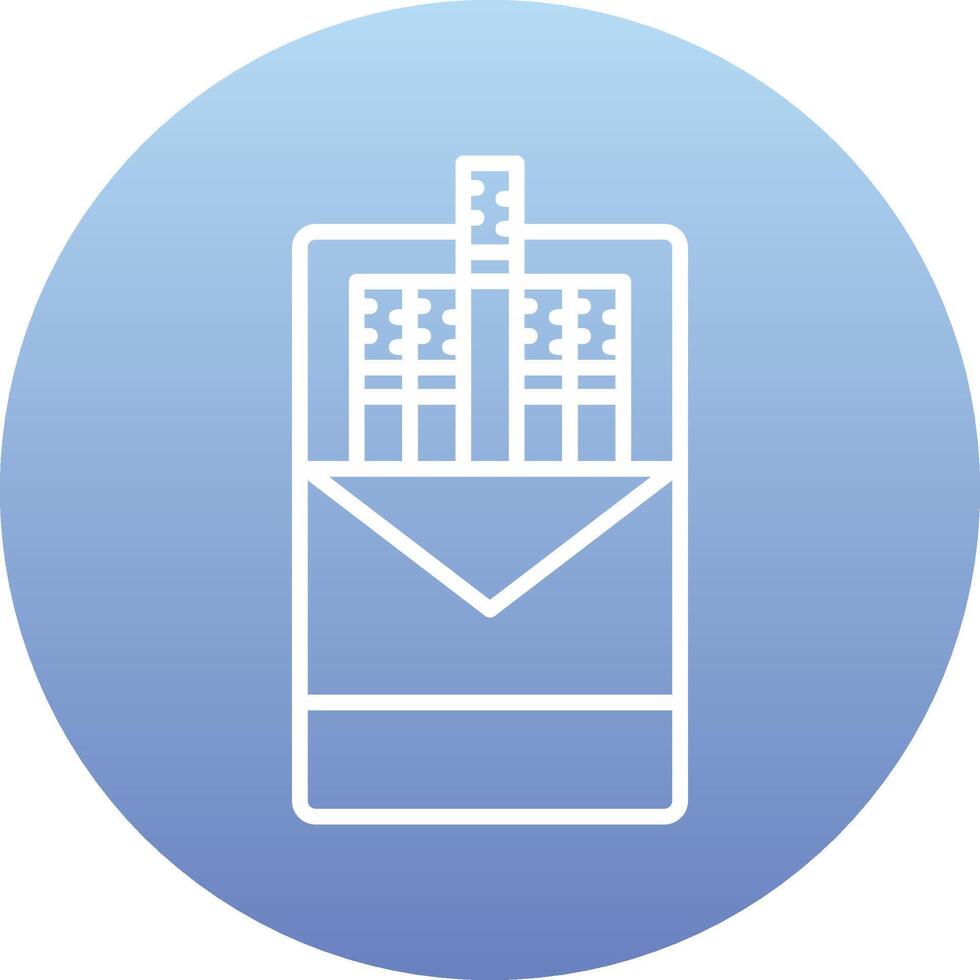 Cigarette pack Vector Icon
