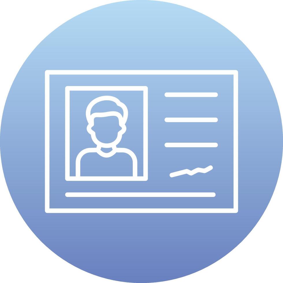 Identification Card Vector Icon
