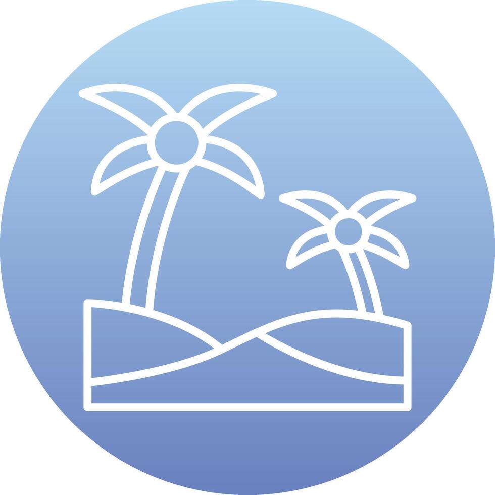Oasis Vector Icon