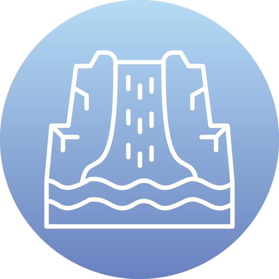 Waterfal Vector Icon