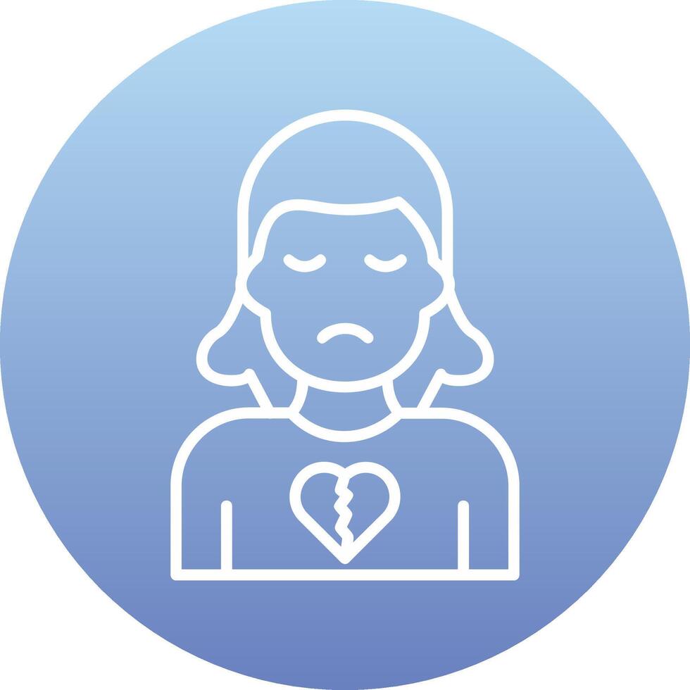 Broken Heart Vector Icon