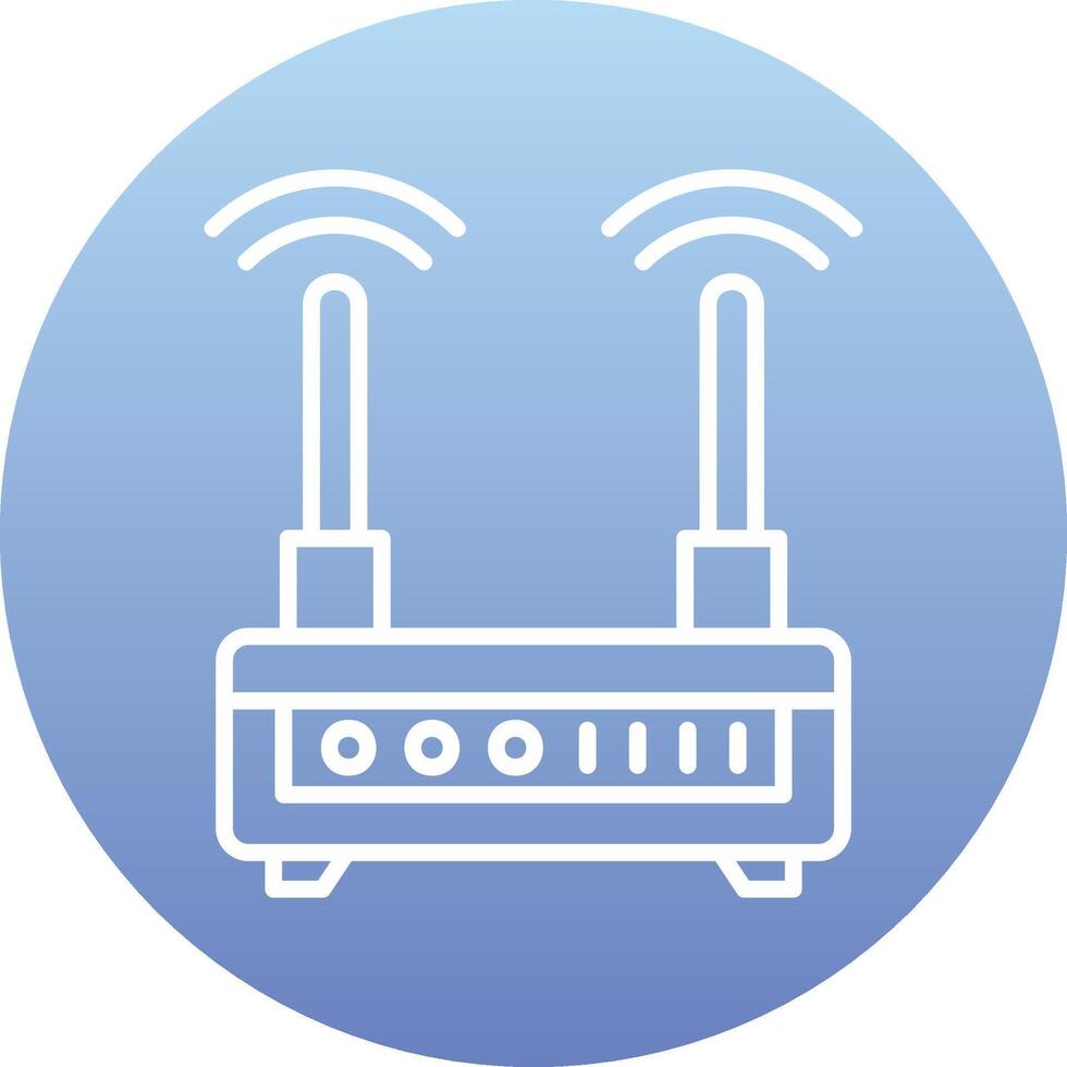 icono de vector de enrutador wifi