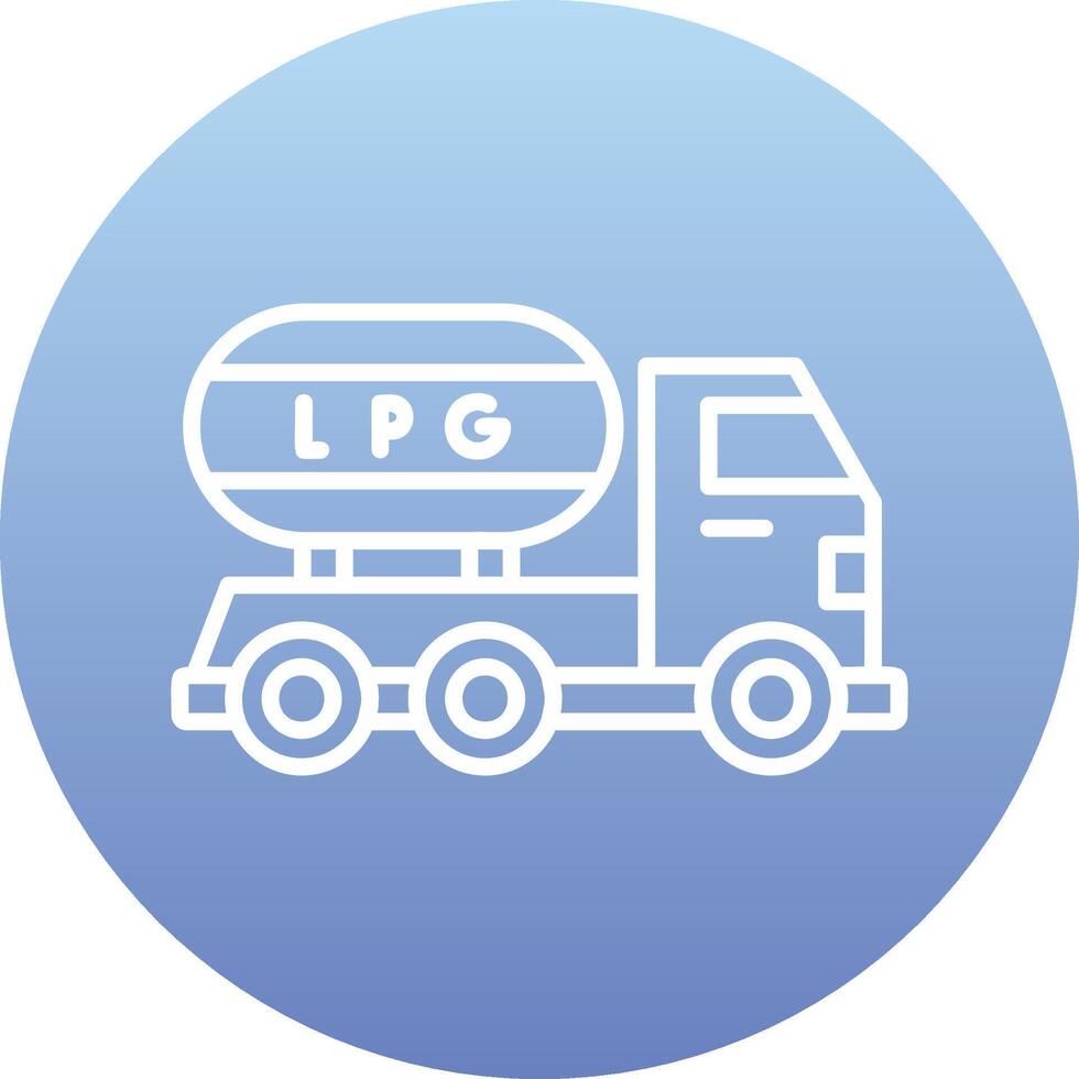 Gas Truck Vector Icon