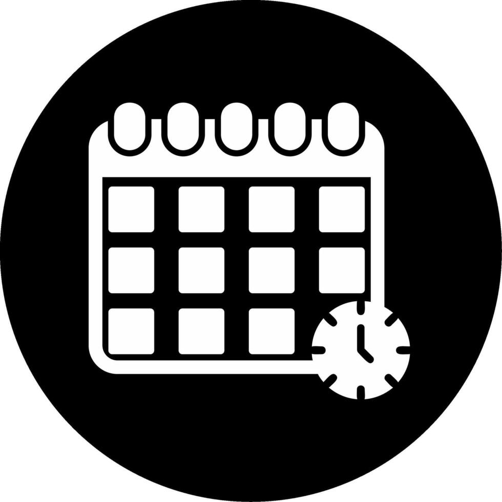 icono de vector de fecha límite