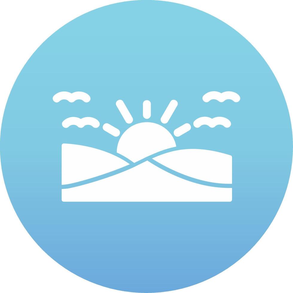 sunset Vector Icon