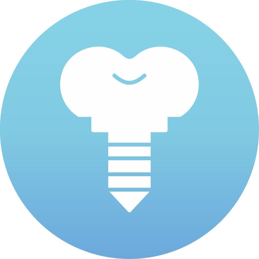 Dental Implant Vector Icon