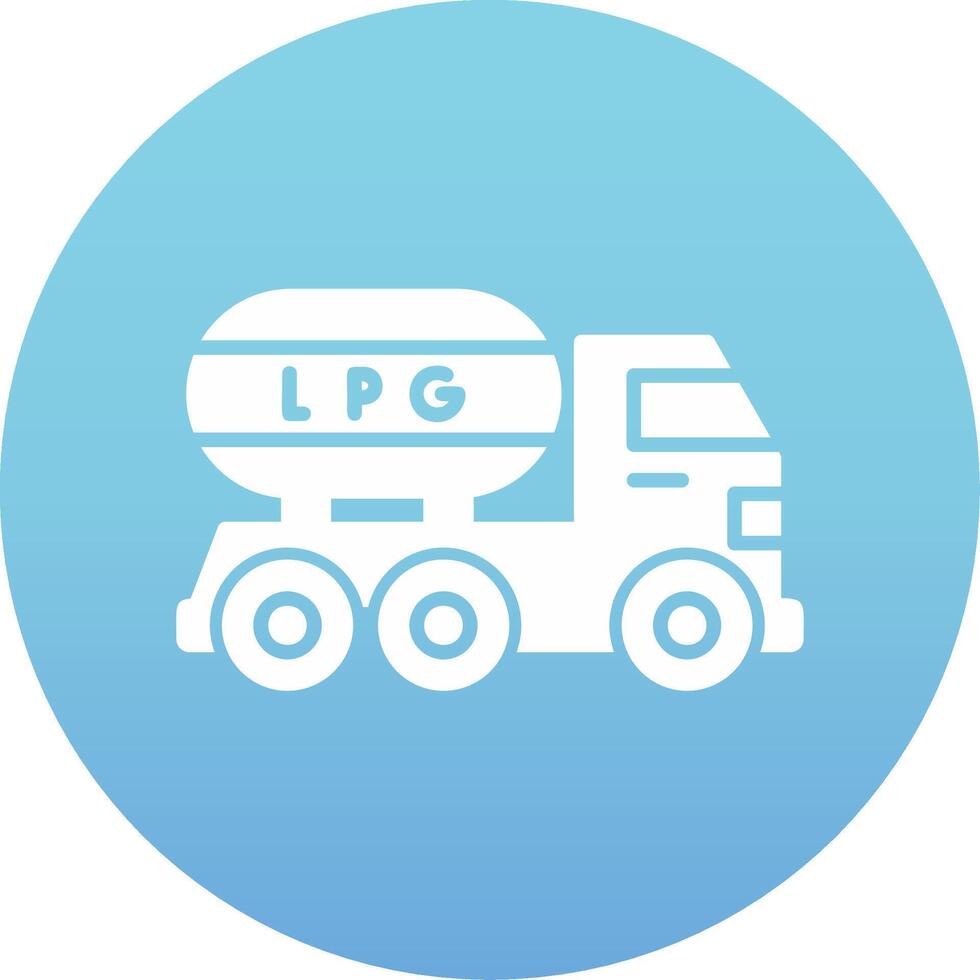 Gas Truck Vector Icon