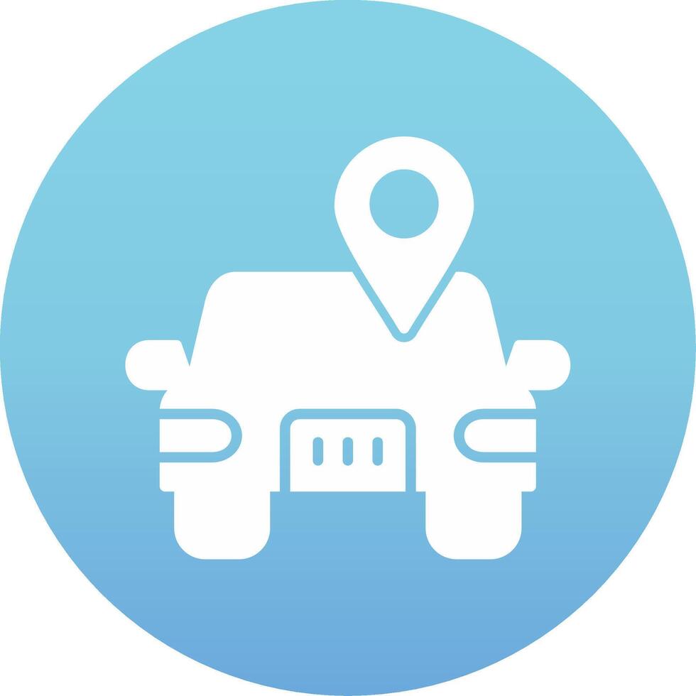 Car Location Vector Icon