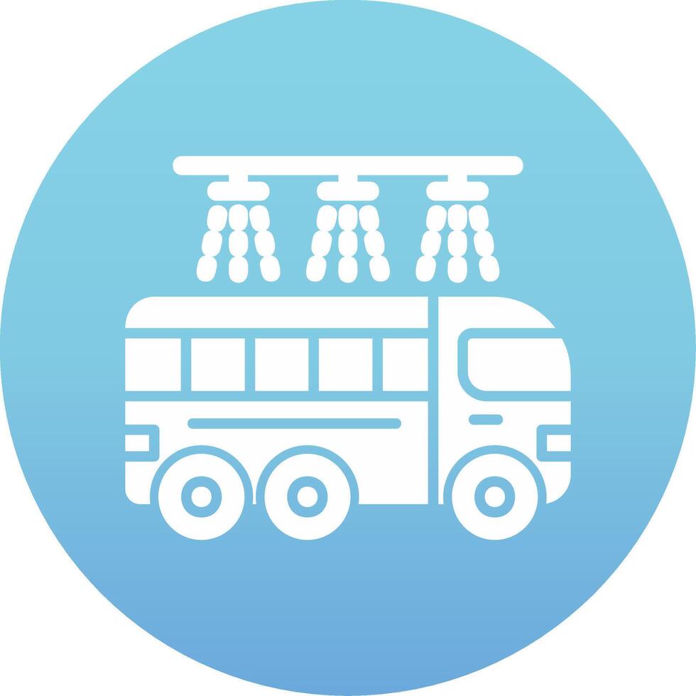Bus Wash Vector Icon