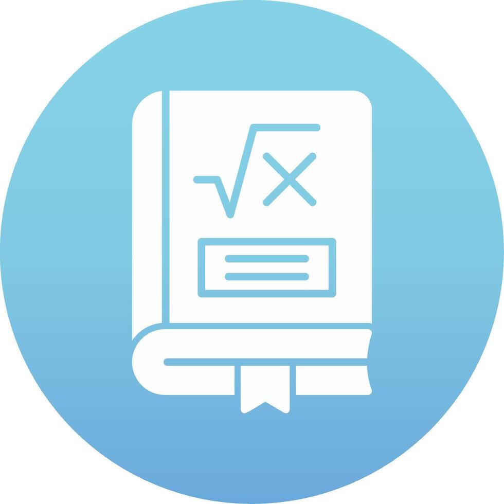 Maths Book Vector Icon