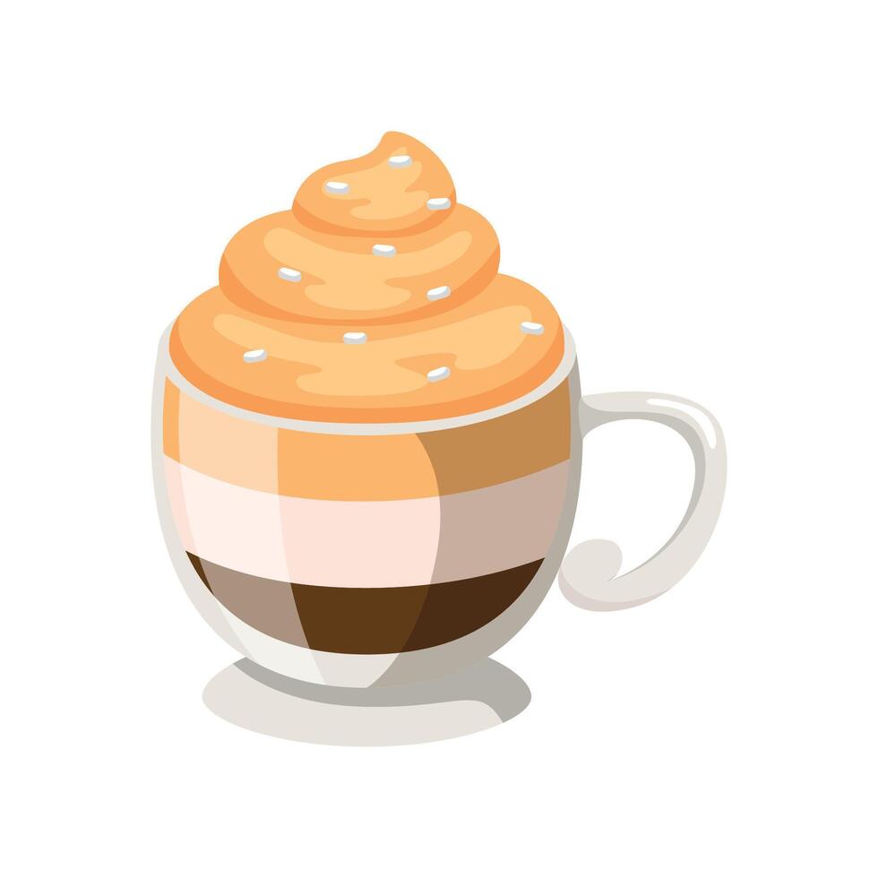 Chocolate coffee icon illustration. Vector design