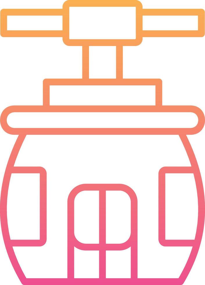 Cableway Vector Icon