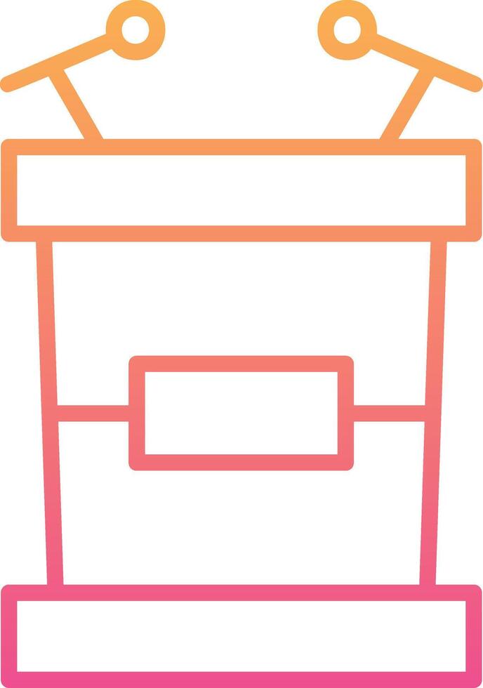 Tribune Vector Icon