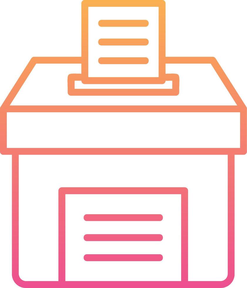 icono de vector de caja de votación