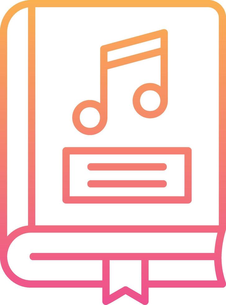 Music Book Vector Icon