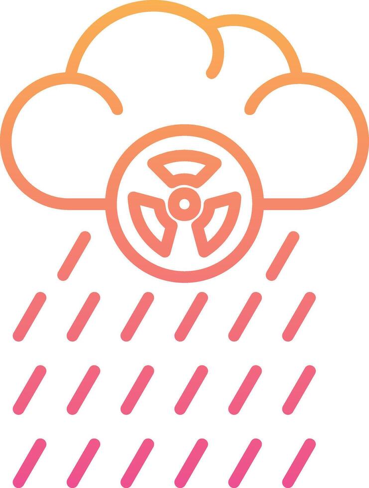 Acid Rain Vector Icon