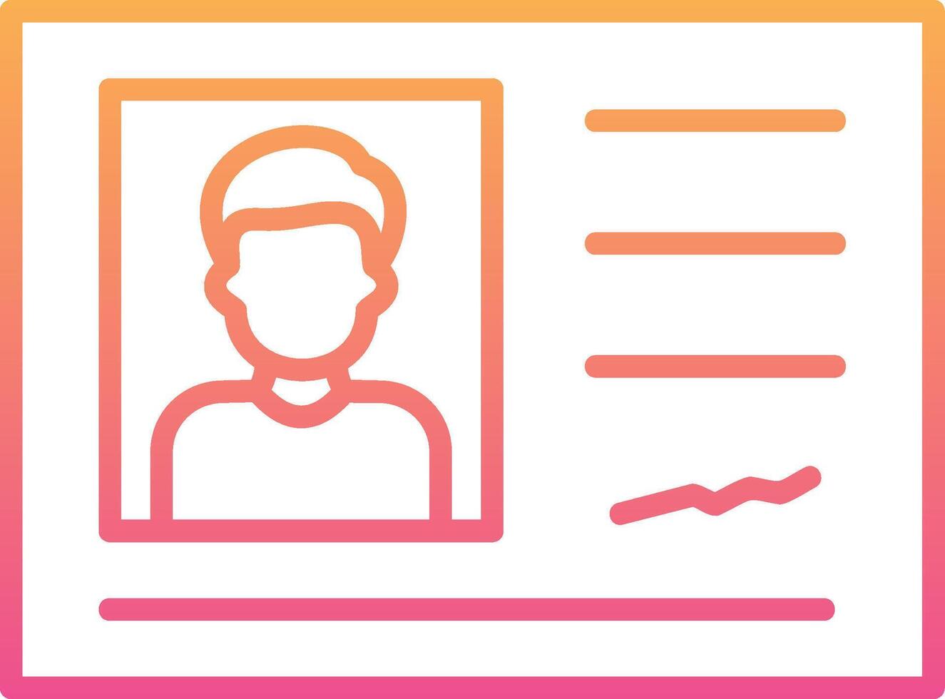 Identification Card Vector Icon
