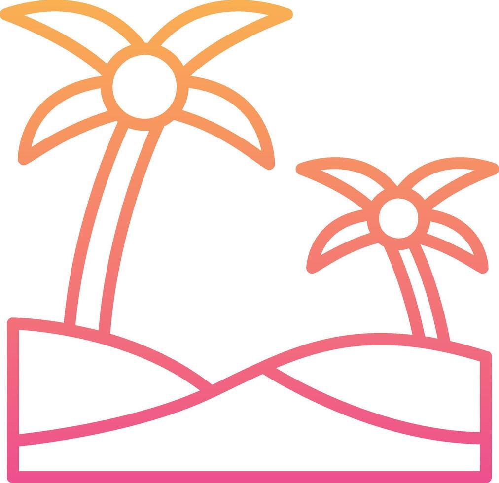 Oasis Vector Icon