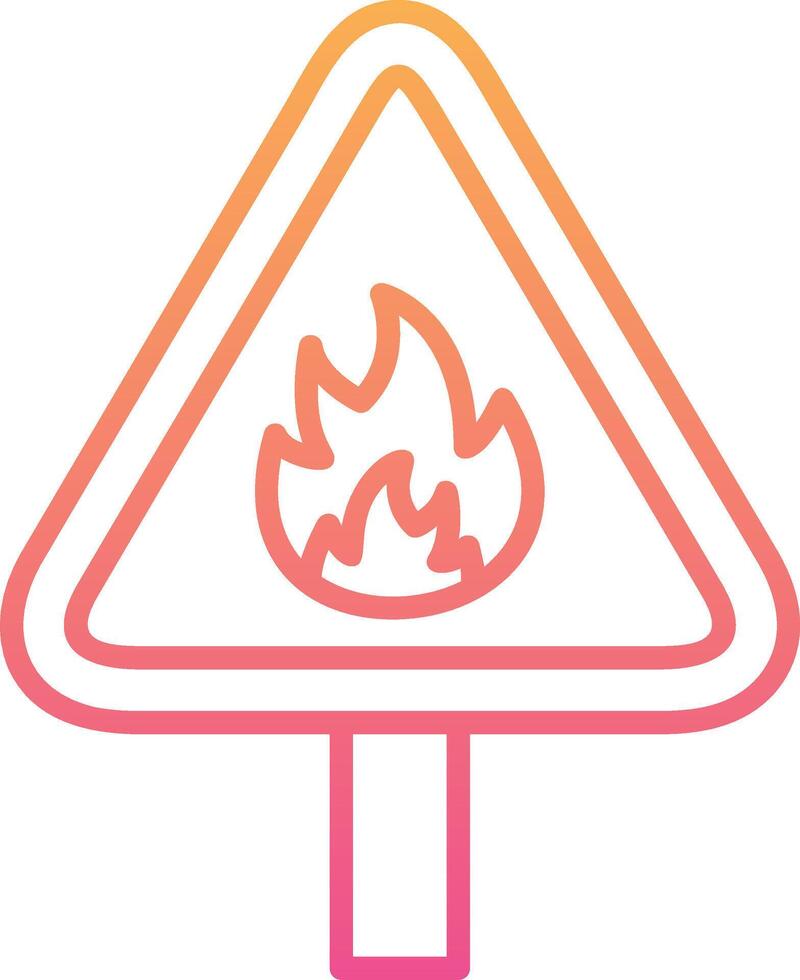 Flammable Vector Icon