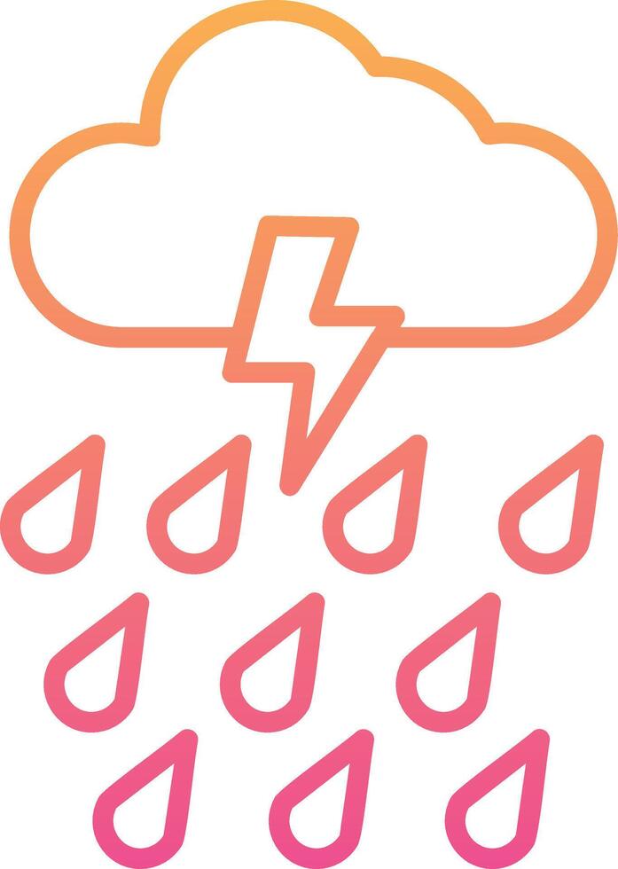 Rain Vector Icon