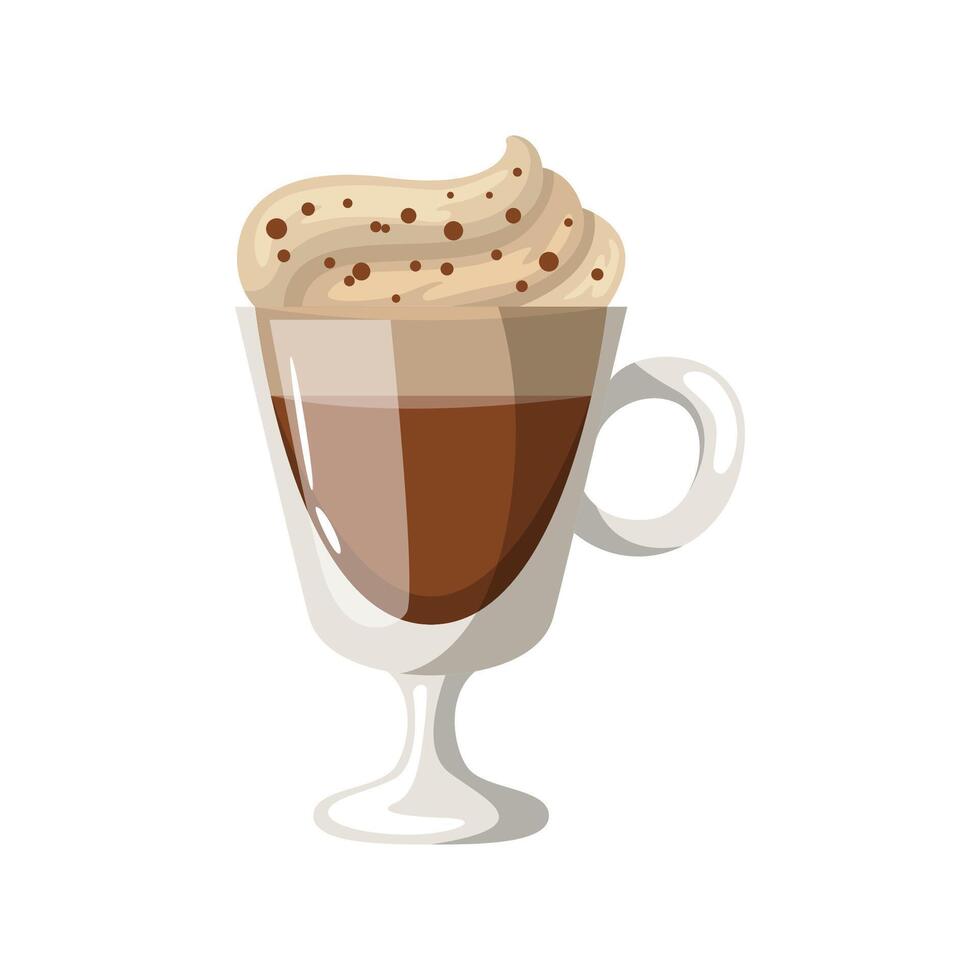 Cream coffee icon illustration. Vector design