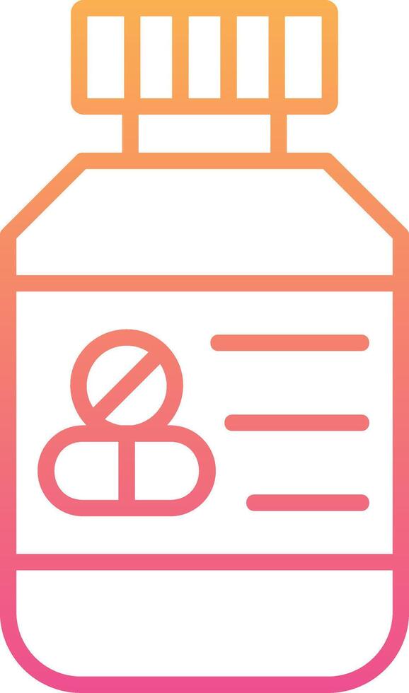 Pills Bottle Vector Icon