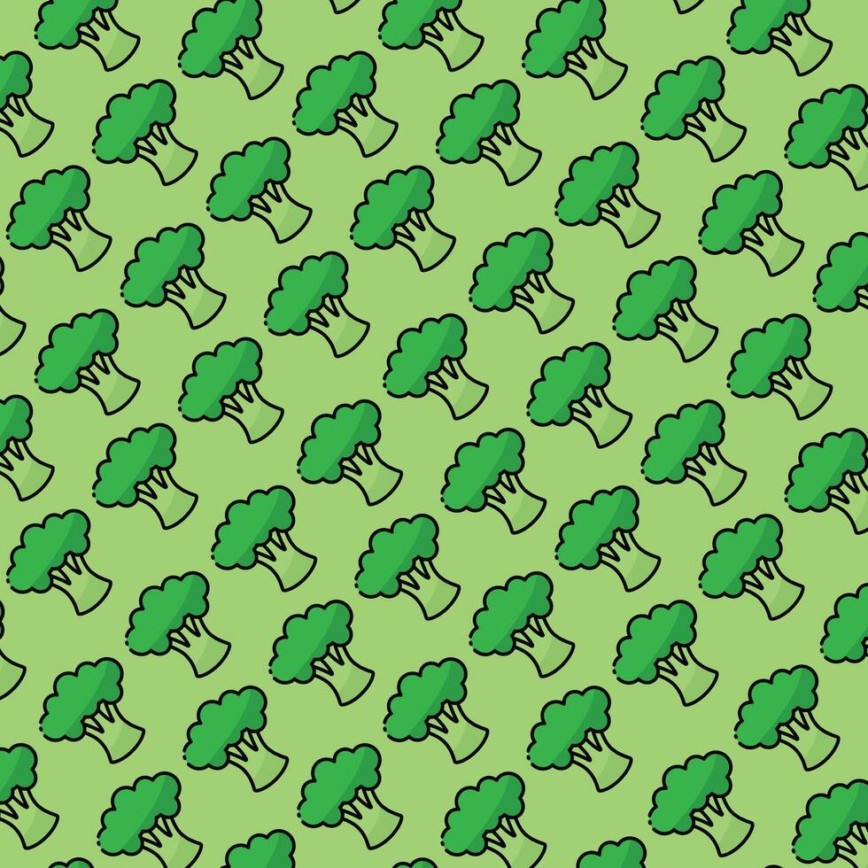 Broccoli pattern design or background vector