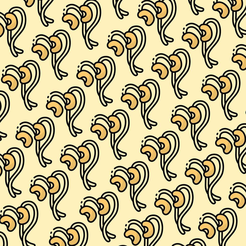 Bean sprout pattern design or background vector