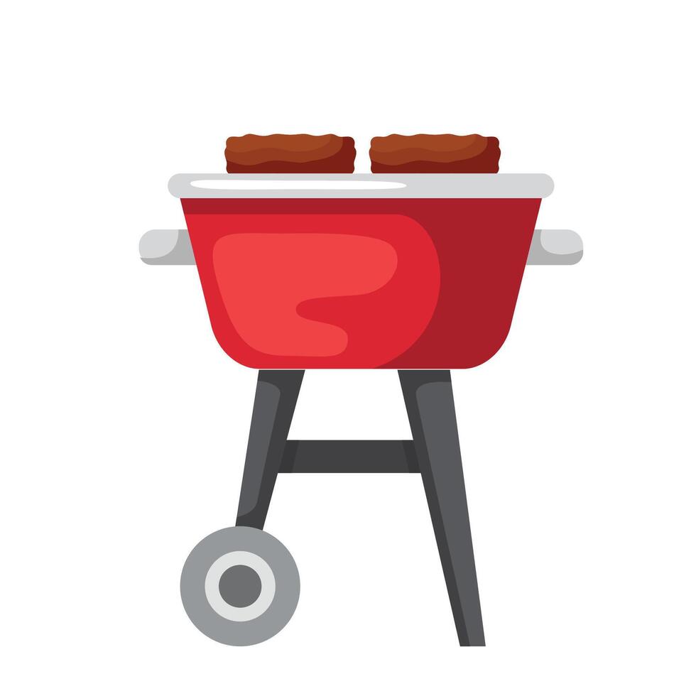 Barbeque grill icon illustration. Vector design